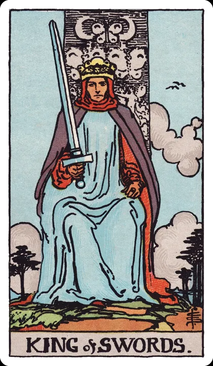 Lá bài Vua Kiếm (King of Swords) trong bộ Rider-Waite-Smith