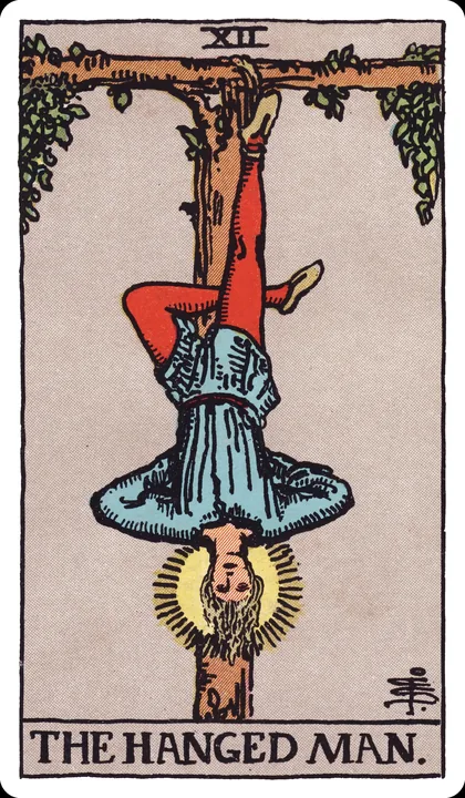 Lá bài Người Treo Ngược (The Hanged Man) trong bộ Rider-Waite-Smith